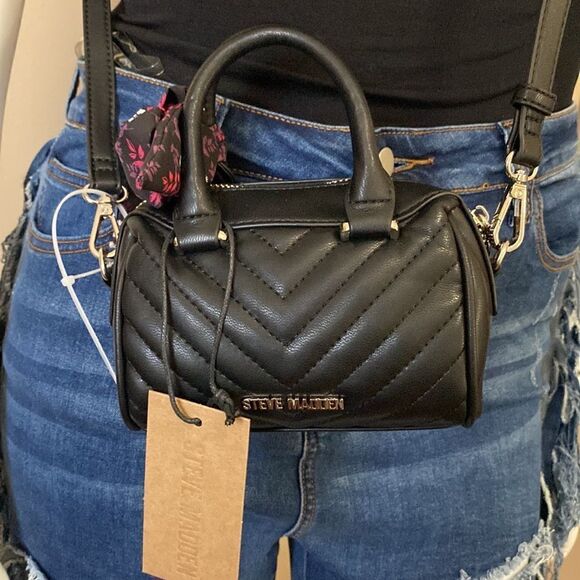 NWT Steve Madden (Breed) Mini Crossbody Bag - Black - Picture 14 of 15